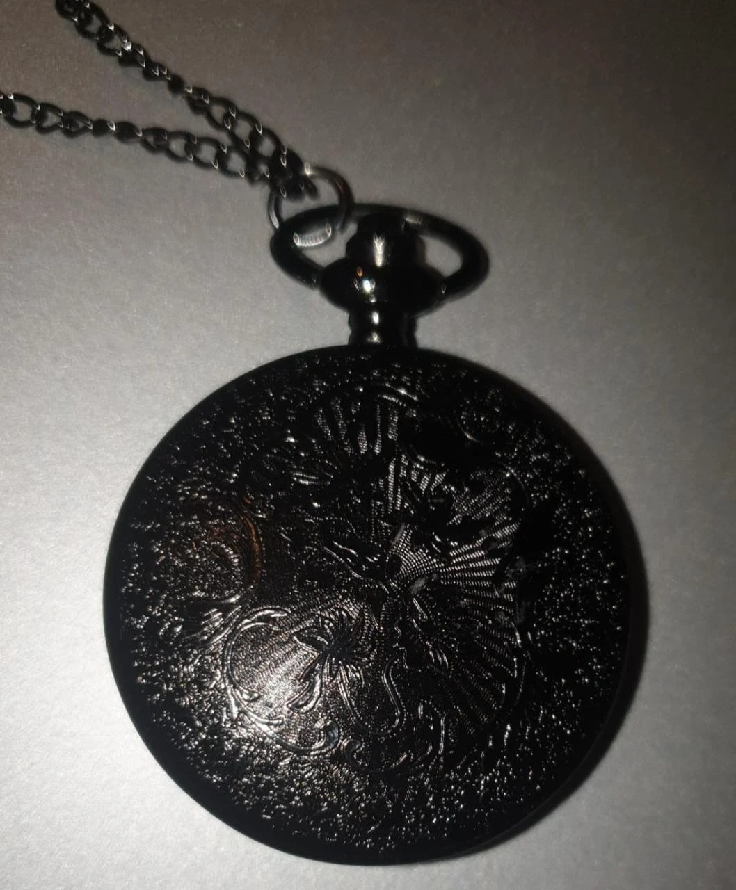 Montre de Poche Vintage Noir et Argent – photo 9